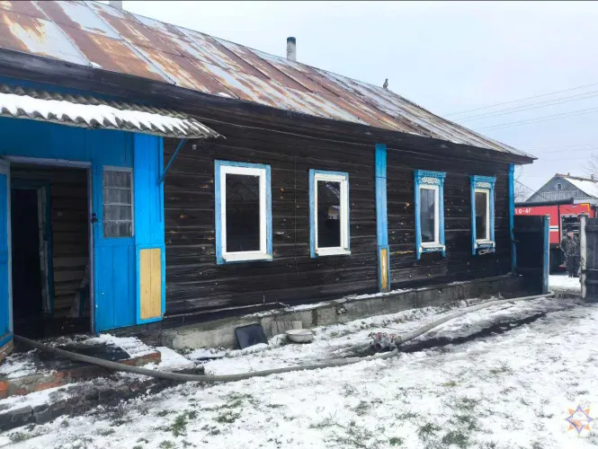 В Гомельском районе из-за курения на пожаре погиб хозяин дома